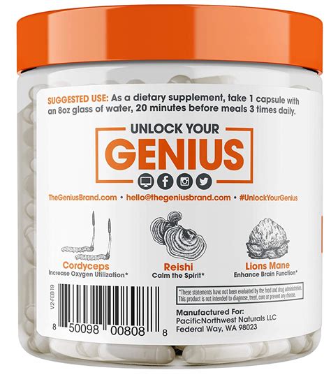 The genius brand is very different from the rest of the brands within the industry. อาหารเสริม เห็ด สกัด ยี่ห้อ Genius Mushroom - Lions Mane ...