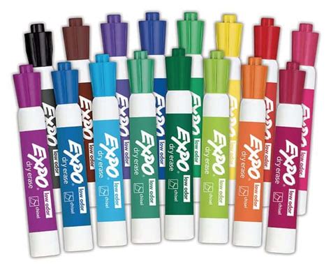 Expo2 Low Odor Dry Erase Markers Low Odor Dry Erase Markers Chisel