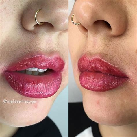 Pink Lip Blush Tattoo 👄this Was Done Today And Is Immediately After The