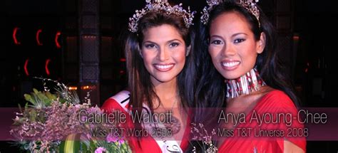 Miss Tandt Universe 2008 Fan Site Anya Ayoung Chee Wins Miss Trinidad