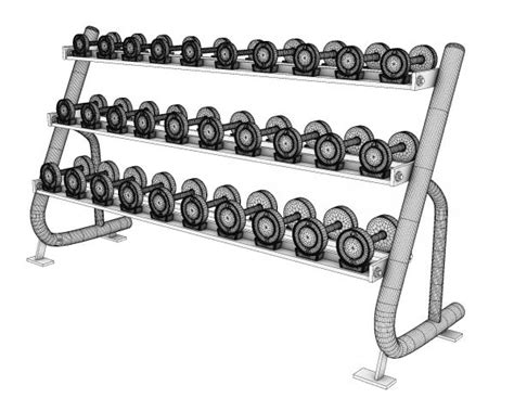 Dumbbell Rack Modelo 3ds Max Cadblocksfree Thousands Of Free