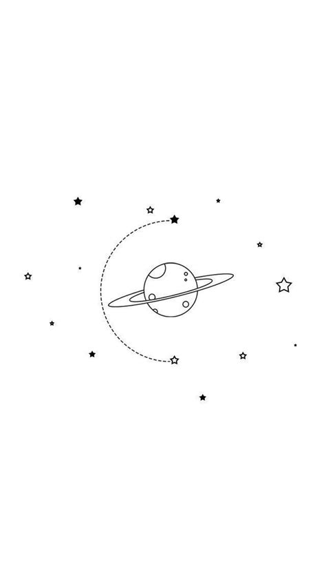 Stars And Planet Wallpaper Space Drawings Easy Drawings Aesthetic