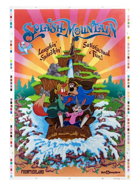 Original Splash Mountain Attraction Poster