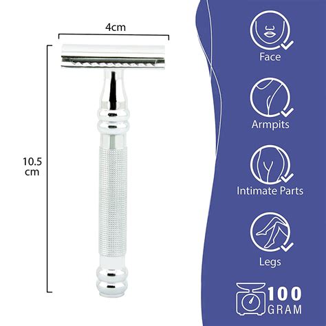 traditional clean shave safety razor best stainless steel trimmer ebay