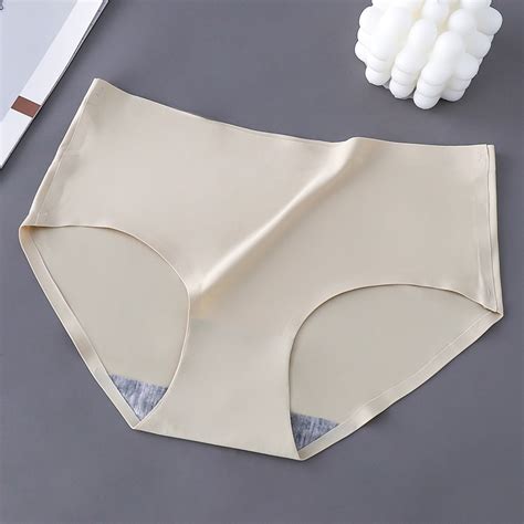 Cod Seamless M Xxl Size Plus Underwear Size Color Panties Breathable Mid Rise Sexy Plus Panty