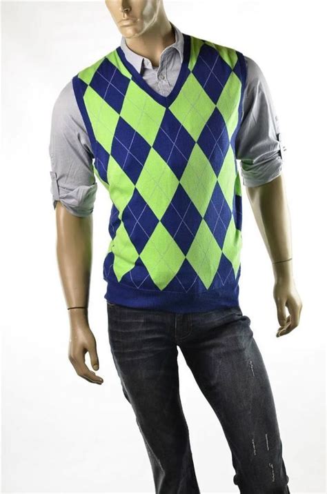 Polo Ralph Lauren Golf Sweater Vest Mens Argyle Sweaters Sz M Medium