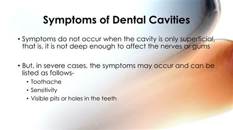 Ppt Dental Cavities Causes Prevention And Filling Cavities