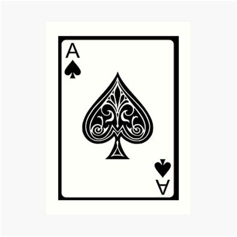 "Ace of Spades" Art Print by JimmyGlenn | Redbubble