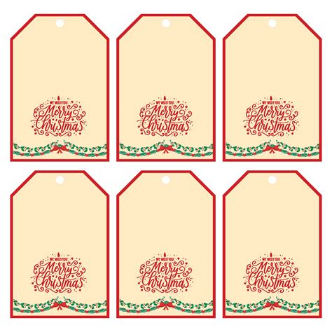 Best Free Christmas Printable Label Template Design Pdf For Free At