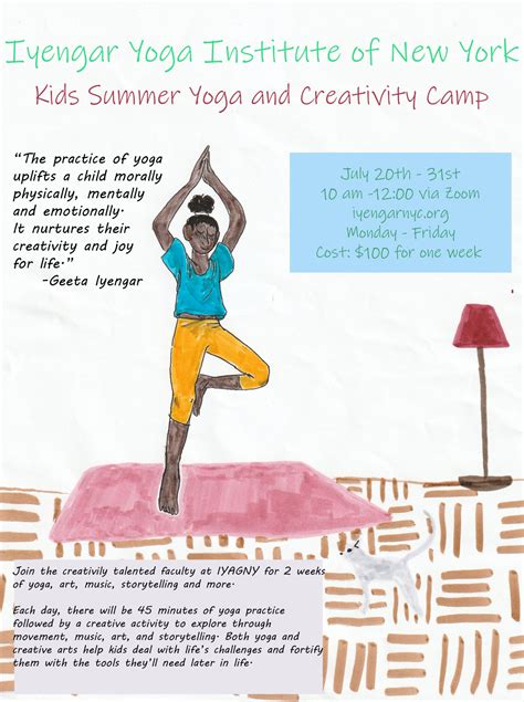 Kids Online Summer Yoga And Creativity Camp · Iyengar Yoga Institute Of New York
