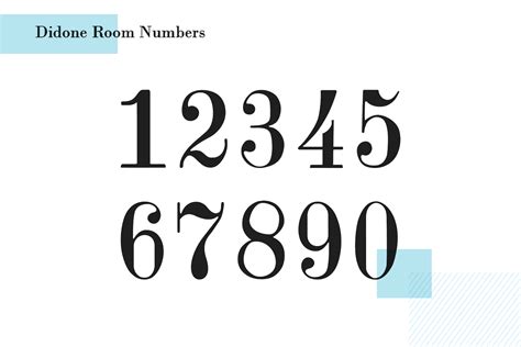 Classic Number Fonts