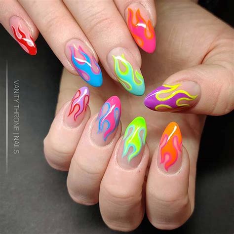 21 Flame Nail Ideas The Newest Summer Manicure Trend Page 2 Of 2