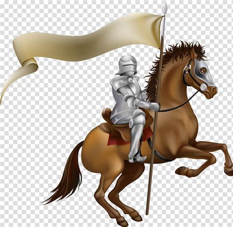 Knight Riding On Horse Illustration Middle Ages Knight Illustration