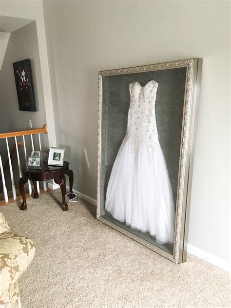 wedding dress frame ideas  preserve  precious memories
