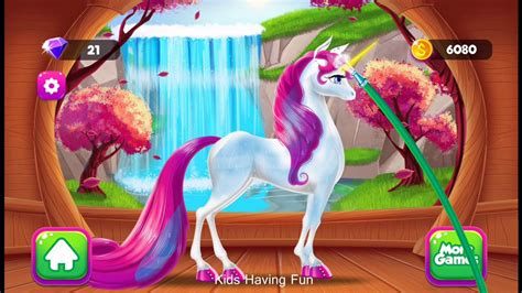 Fun Game For Kids Unicorn Game Animal Care My Little Unicorn Gameplay