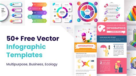 50 Free Vector Infographic Templates Multipurpose Business Ecology
