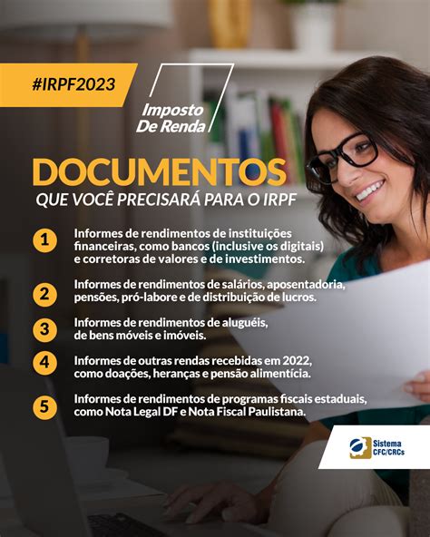 IRPF 2023 Confira os Documentos Necessários em 2023 CRCMT