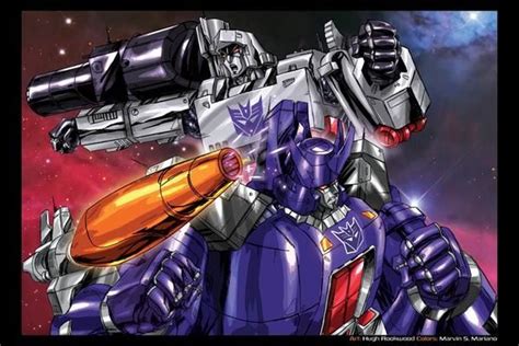 Megatron And Galvatron By Hugh Rookwood Transformers Art