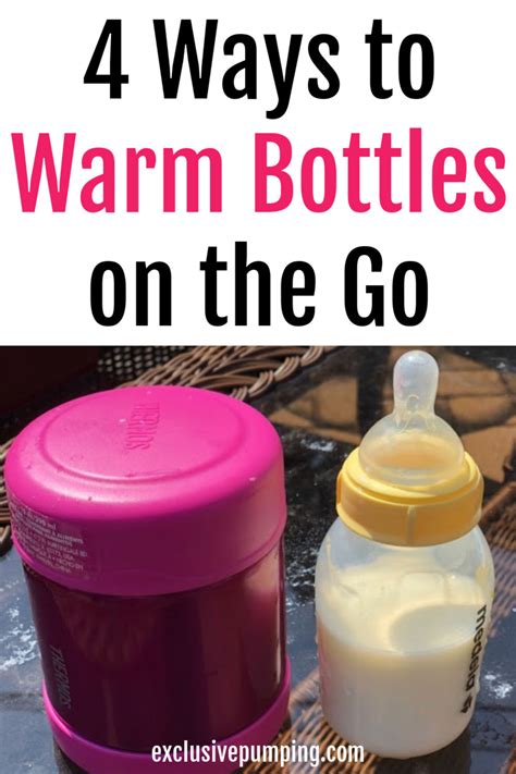 Baby's body must use energy to heat the cold liquid as it digests. How to Warm a Baby Bottle on the Go | Exclusively pumping ...