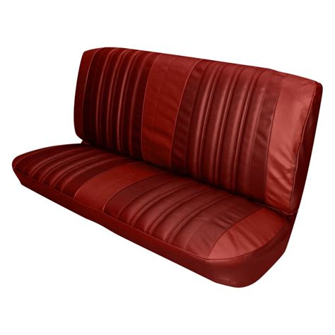 Pui Interiors® 66bs4d30b Front Red Madrid Grain Vinyl Bench Seat Cover