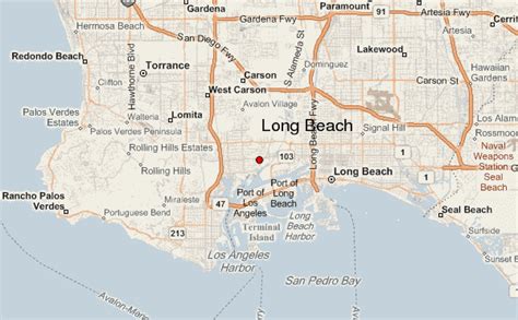 Long Beach California Map Topographic Map Of Usa With States