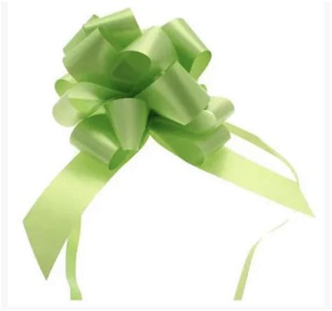 Poly Ribbon Pull Bow Lime Green The Baggery Sundries Uk Ltd