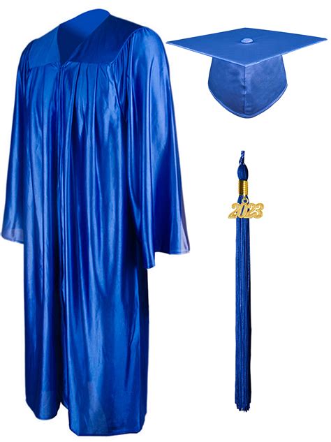 Buy Shiny Graduation Gown Cap Tassel Set 2023 For High School