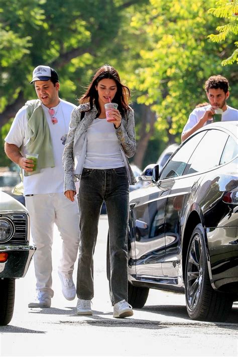 Kendall Jenner Shopping For Drinks At Cha Cha Matcha In West