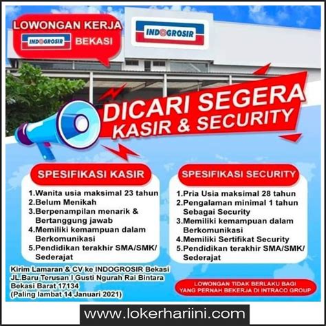 Website official smkn 8 kota bekasi, alamat: Lowongan Lowongan Kerja Indogrosir Bekasi Update 2021