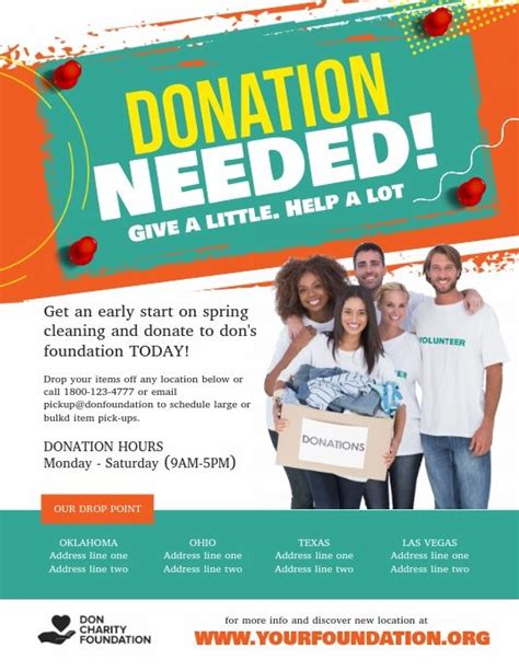 Pin On Charity Donation Flyer Poster