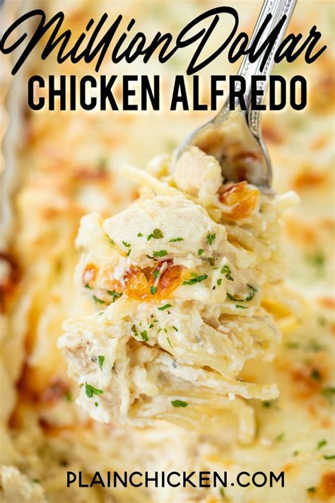 Million Dollar Chicken Alfredo Chicken Alfredo Recipes Chicken
