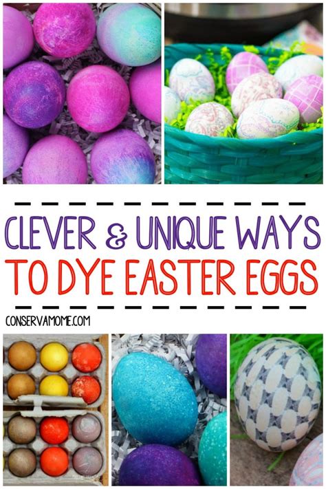 Unique Ways To Dye Easter Eggs Conservamom