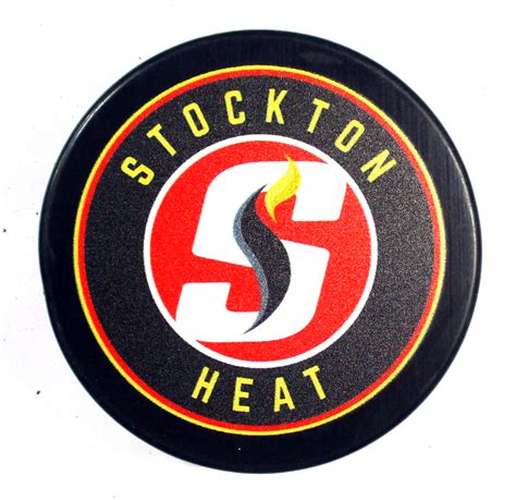 Stockton Heat Team Logo Official Ahl Collectible Hockey Puck Ebay