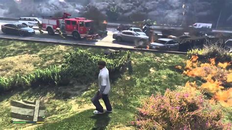 Gtav Blimp Causing Car Explosion Chain Reaction Youtube