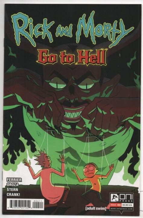 Rick And Morty Go To Hell 4 A 1st Nm Grandpa Oni Press From