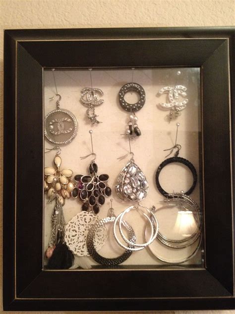 My Shadow Box Holds And Organizes All Of My Earrings