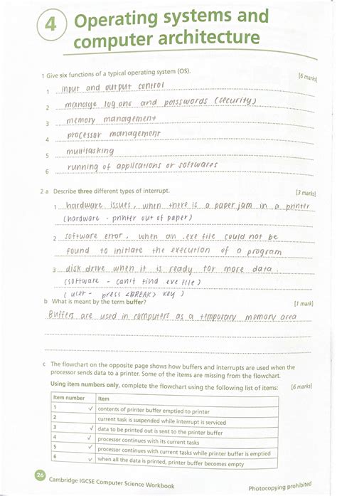 Solution Igcse Computer Science 0478 Workbook Exercise Chapter 4