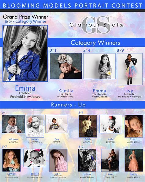 2016 Blooming Models Portrait Contest Winners Glamour Shots