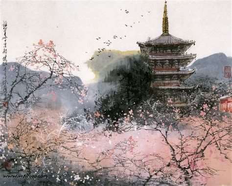 Japanese Watercolor Wallpapers Top Free Japanese Watercolor