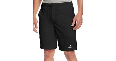 Lyst Adidas Mens Climalite Ts Essex Shorts In Black For Men