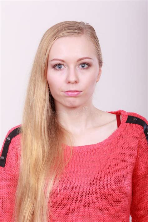 Portrait Of Blonde Charming Teenage Girl Stock Photo Image Of Style