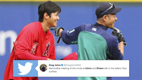 Ichiro And Ohtani Share Special Moment Showing The Evolution Of