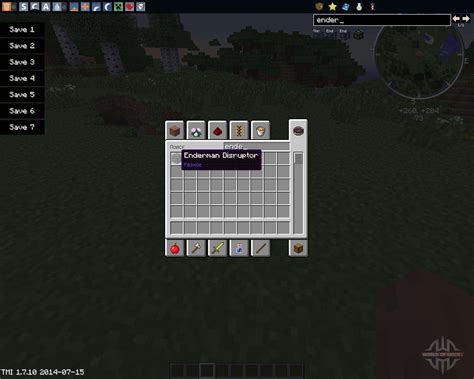 Summon an enderman, select and set the block they are carring. Enderman Disruptor para Minecraft