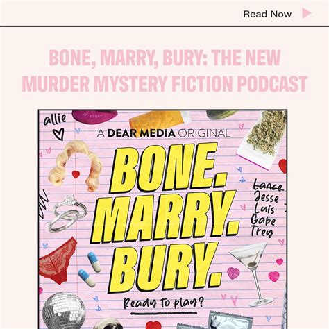 Bone Marry Bury The New Murder Mystery Fiction Podcast Dear Media