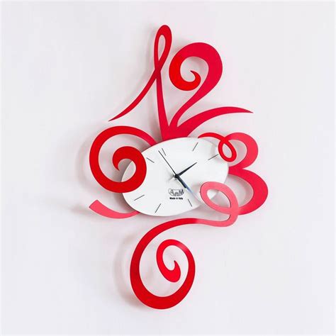 Arti E Mestieri Robin Wall Clock Made In Italyblack Clock Wall