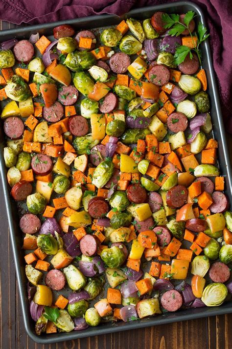 Autumn Sausage Veggie And Apple Sheet Pan Dinner Recipe Sheet Pan