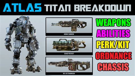 Titanfall Titans Loadouts And Setup All Customization Options Weapon