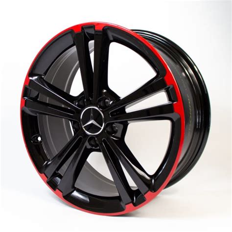 18 Inch 5 Twin Spoke Rims Red B Class W247 Genuine Mercedes Benz