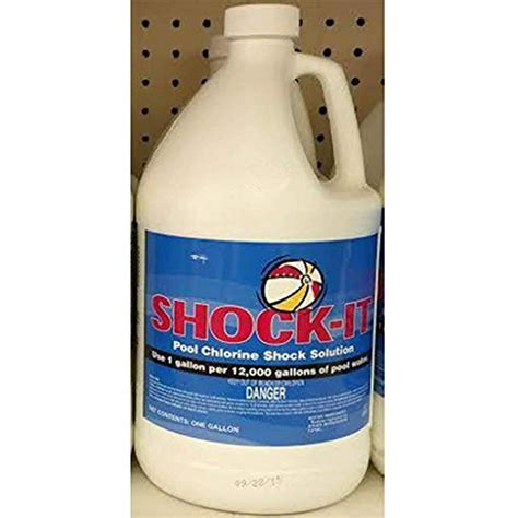 Olympic 4 Gallons Of Shock It Liquid Chlorine Pool Shock