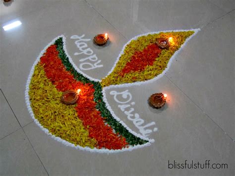 Diwali Special Diya Rangoli Design With Marigold Flowers How To Make
